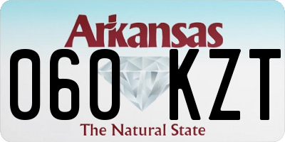 AR license plate 060KZT