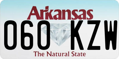 AR license plate 060KZW