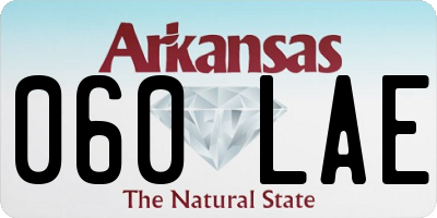 AR license plate 060LAE