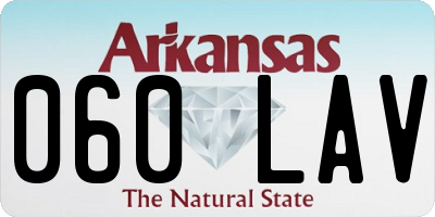 AR license plate 060LAV