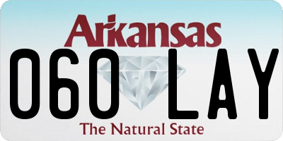 AR license plate 060LAY