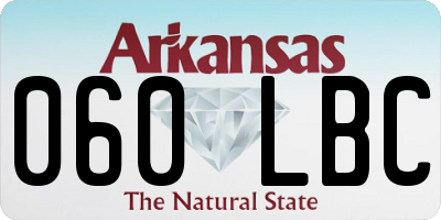 AR license plate 060LBC