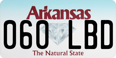 AR license plate 060LBD