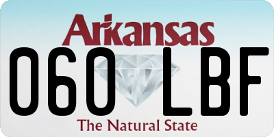 AR license plate 060LBF