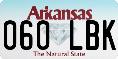 AR license plate 060LBK