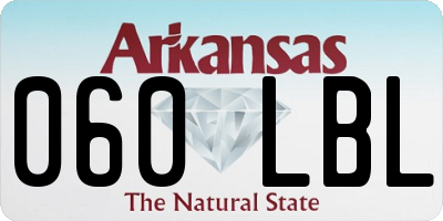 AR license plate 060LBL