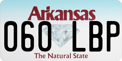 AR license plate 060LBP
