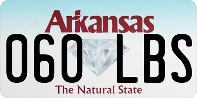 AR license plate 060LBS