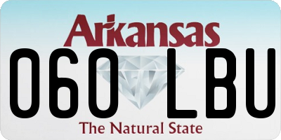 AR license plate 060LBU