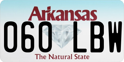 AR license plate 060LBW