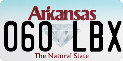 AR license plate 060LBX