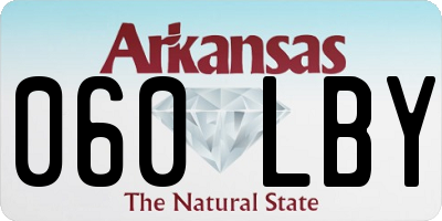 AR license plate 060LBY