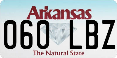 AR license plate 060LBZ