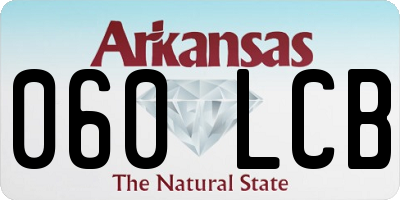 AR license plate 060LCB