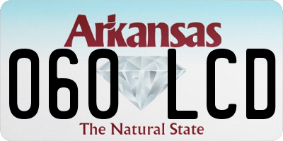 AR license plate 060LCD