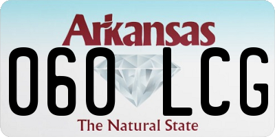 AR license plate 060LCG
