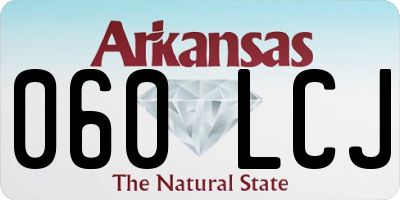AR license plate 060LCJ