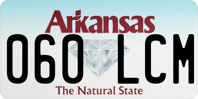 AR license plate 060LCM