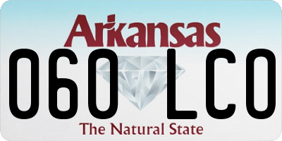 AR license plate 060LCO