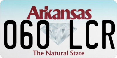 AR license plate 060LCR