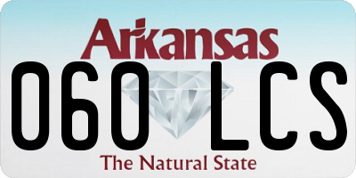 AR license plate 060LCS