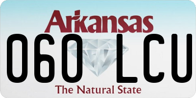 AR license plate 060LCU