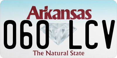 AR license plate 060LCV