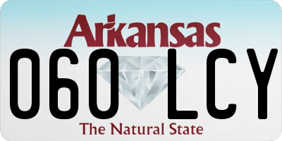 AR license plate 060LCY