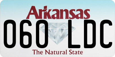 AR license plate 060LDC