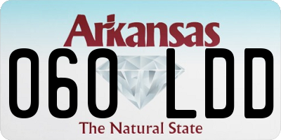 AR license plate 060LDD