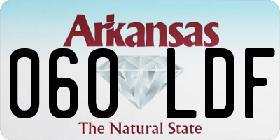 AR license plate 060LDF