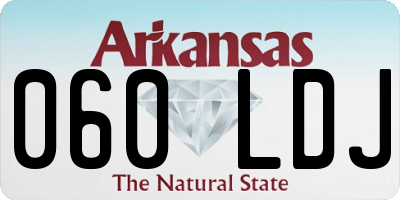 AR license plate 060LDJ