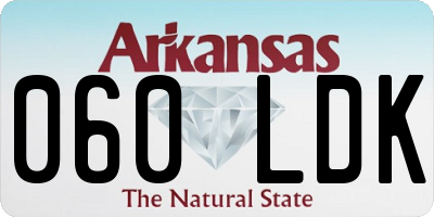 AR license plate 060LDK