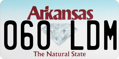 AR license plate 060LDM