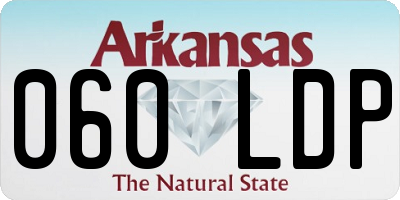 AR license plate 060LDP
