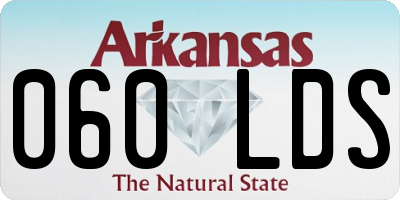 AR license plate 060LDS