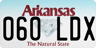AR license plate 060LDX