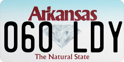 AR license plate 060LDY