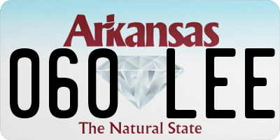 AR license plate 060LEE