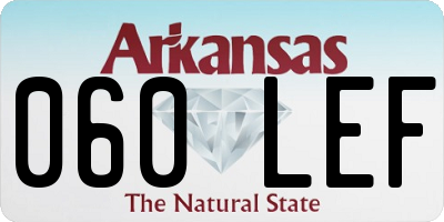 AR license plate 060LEF