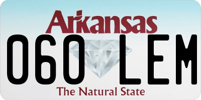 AR license plate 060LEM