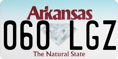 AR license plate 060LGZ