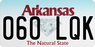 AR license plate 060LQK