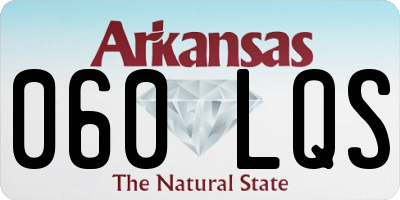 AR license plate 060LQS