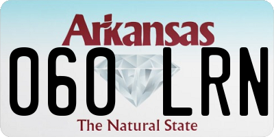 AR license plate 060LRN