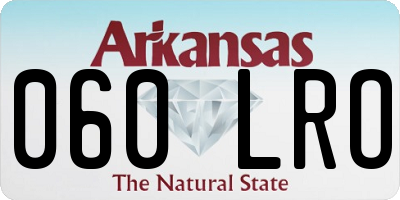 AR license plate 060LRO
