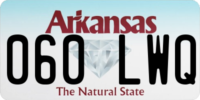AR license plate 060LWQ