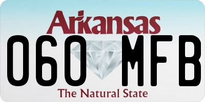 AR license plate 060MFB