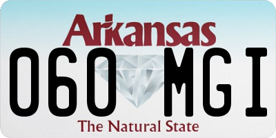 AR license plate 060MGI