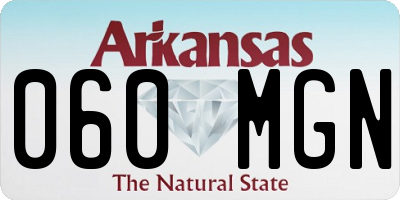 AR license plate 060MGN